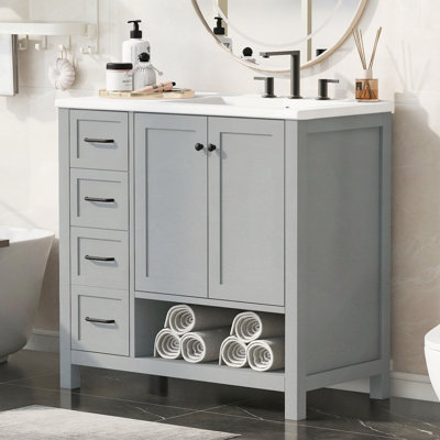 Meuble-lavabo de salle de bain avec comptoir d'évier