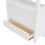 Lit mezzanine simple avec bureau et tiroir - Améliorez la tablette supplémentaire de votre chambre à coucher pour maximiser la fonctionnalité en blanc-130155403