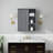 23.6" Grey Bathroom Wall Cabinet-1390731837