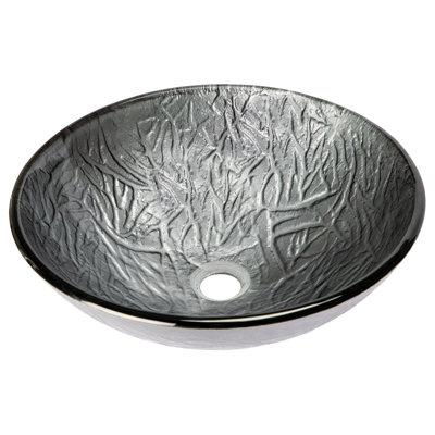 Eden Bath 16.5'' Tempered Glass Circular Bathroom Sink