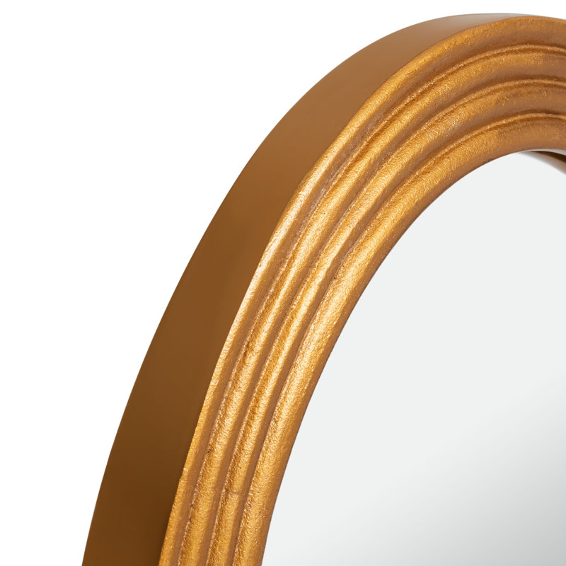 Metal Flat Wall Mirror, Gold