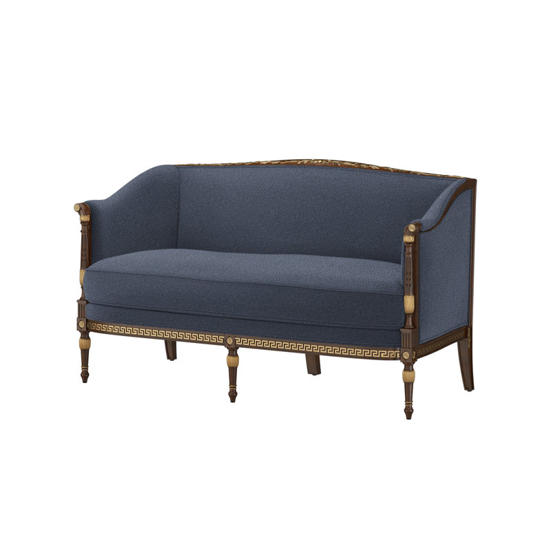 Undulating Loveseat, Dutton Indigo (Performance fabric)