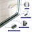 Brushed Silver Rounded Corner Rectangle Bathroom Mirror For Wall Metal Frame Wall Mounted Bathroom Mirror Vanity Bathroom Mirror(Horizontal & Vertical)-1732157456