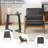Mid Century Solid Wood Accent Chai  Armchair-1841718378