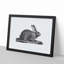 Illustration of a Hare - Picture Frame Drawing Print-55579411-55579412