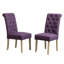 2 meubles de salle à manger mauves, bois massif, chaises en bois tendance 2 pièces, mauve, revêtement doux, pieds-852913058-852913069