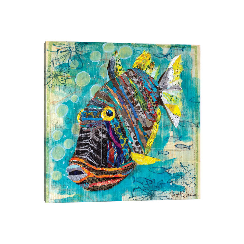 Reef Fish - Giclée sur toile tendue avec châssis, H 12 po x l 12 po x P 0,75 po