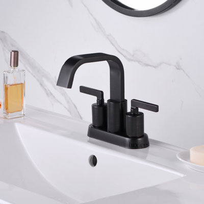4 in. Centerset 2-Handle Bathroom Faucet with Pop-Up Drain
