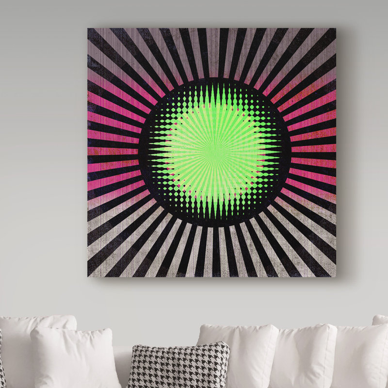 Audranna «Neon», impression sur toile tendue, H 14 po x l 14 po