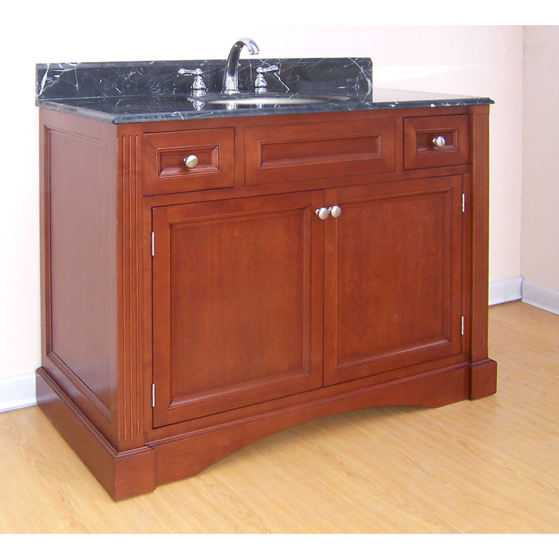 Base de meuble-lavabo Simoneaux seulement, Cannelle, 43,5 po