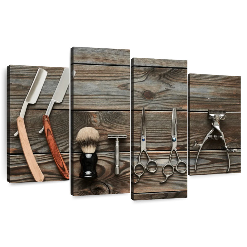 Shuttleworth Hair Shaving Tools, 22" H x 36" W