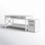 Ensemble de bureau rectangulaire 2 pièces Cateluta
