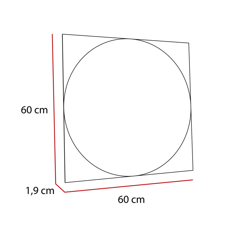 Benie Particle Board Wall Mirror