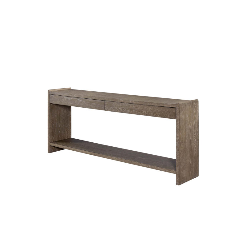 Table de canapé élégante et fonctionnelle avec deux tiroirs, idéale pour organiser et décorer les espaces de vie modernes