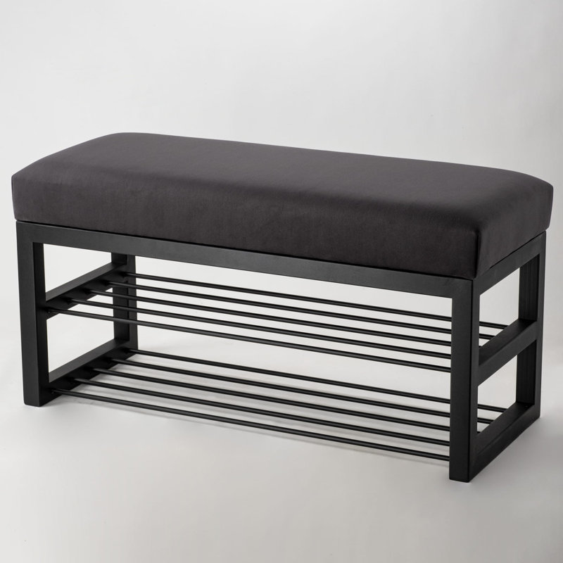 Figuroa Velvet Upholstered Storage Bench, H50 x W50 x D30cm