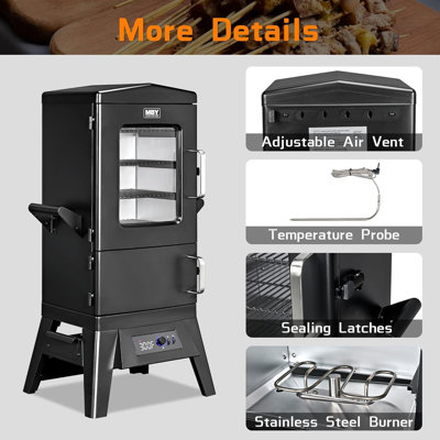 Large Vertical Electric Smoker Grill