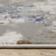 Tapis gris, bleu, ivoire, brun, ivoire et bleu marine 5 pi x 8 pi