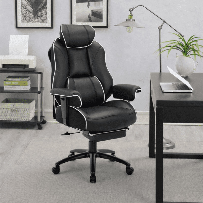 Big & Tall High-Back Ergonomic Office Chair, Black