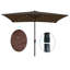 Parasol de marché rectangulaire 10 pi x 6,5 pi avec lumières solaires, manivelle et inclinaison faciles, pour terrasse, piscine extérieure protégée, actionné, fonction d'inclinaison, jardin, piscine-1671374691