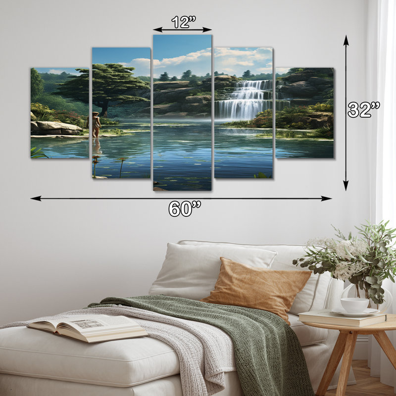 Gretchin - prairie, reproduction sur toile - 5 panneaux