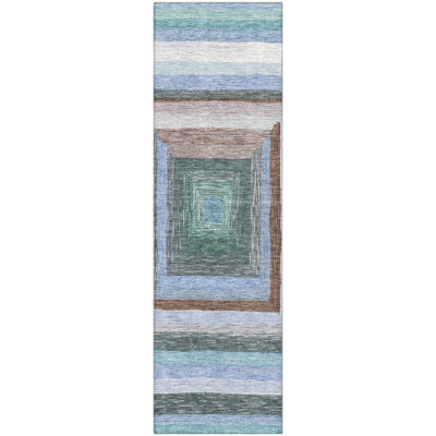 Premium Machine Washable Millbrook AMF1957 Geometric Rug