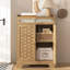 Armoire de rangement à grain de bois avec tiroir et tablette réglable