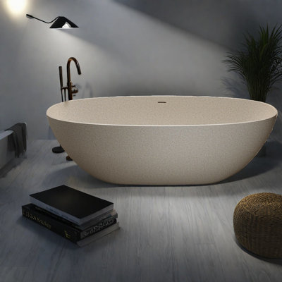 Salle de bain moderne avec baignoire à remous et tourbillons de 55 po Modern
