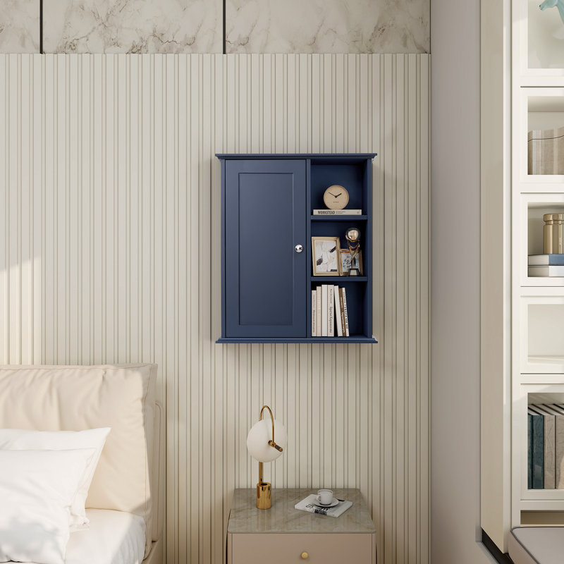 Armoire de salle de bain murale Dibru, Noir