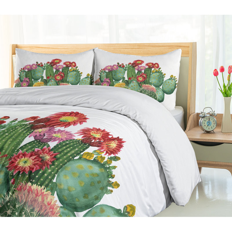Farmhouse / Country Floral Duvet Cover, King