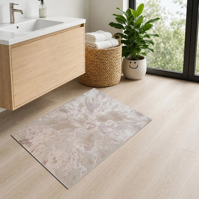 Abstract Watercolour Splash Rug Non-Slip Hallway Runner Living Room Bedroom Mat