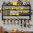 Power Tool Organizer Wall Mount, Heavy Duty Metal 4 Layers Garage organization and Tool Storage, Tools Holder for Workshop/Shed