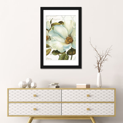 « white floral bliss ii », reproduction sur toile