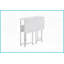Table basse pliante blanche peu encombrante pour petit bureau à domicile / bureau, 31,5 po Robuste Facile à ranger