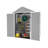 6*5Ft Resin Storage Shed,Plastic Garden Tool Outside Sheds,High Quality Pp Material,Strong Structure,Waterproof,Rust And UV Proof,Large Storage Space,12Mm Thick Pp Board,HD Window Lighting
