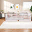 Lits sécuritaires en bois avec clôture haute, style moderne pour enfants