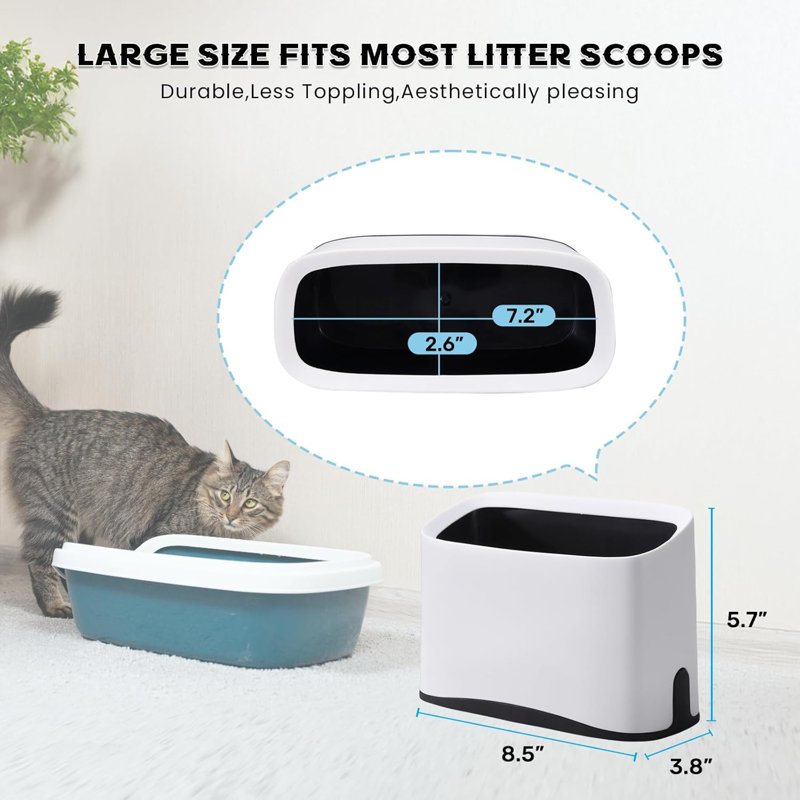 Mini-corbeille de rangement blanche pour chat