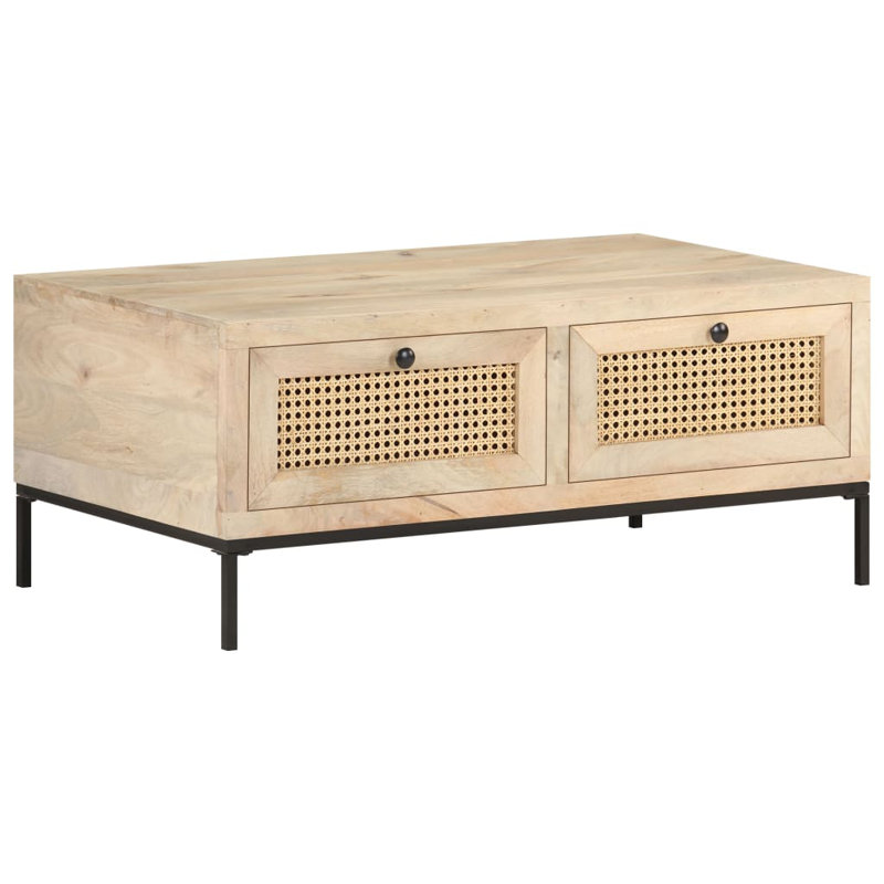 Table basse simple avec rangement Ector