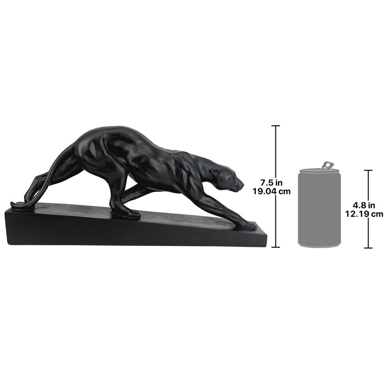 Figurine art déco panthère à l'affût