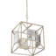 Steward 4 - Light Gold Square/Rectangle Pendant