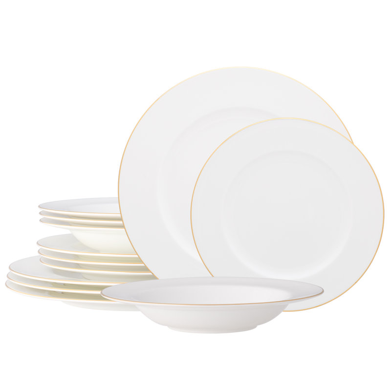 Noritake Accompanist 12-Piece Dinnerware Set, Service For 4