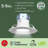 6'' LED Baffle Recessed Trim