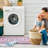Non-Slip Rubberback Laundry Room Runner Rug, Pink