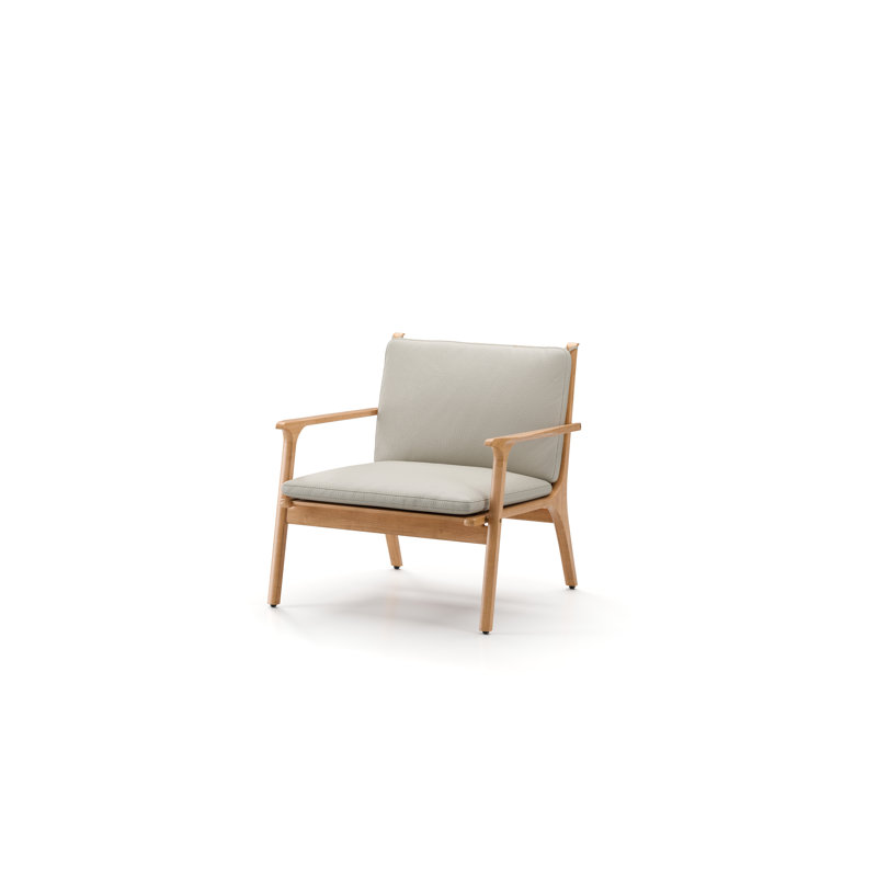 Ren Armchair, Omega Ice Leather/Natural Oak