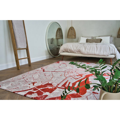 Abstract Recycled P.E.T Area Rug