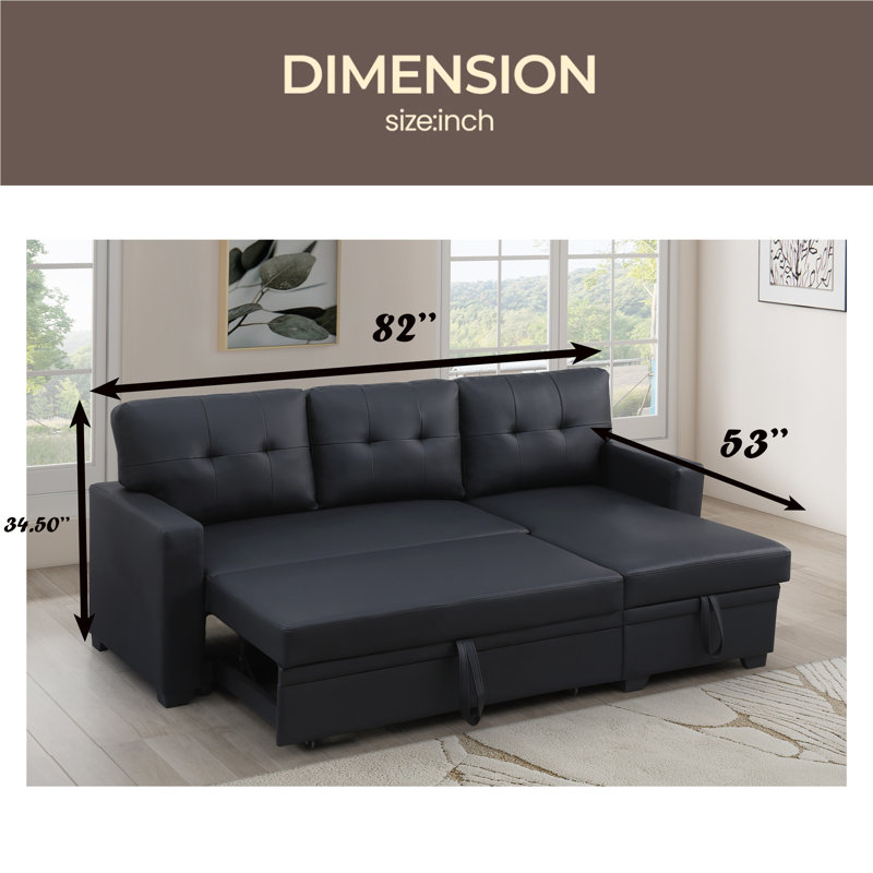 Canapé modulaire convertible rembourré avec méridienne coulissante
