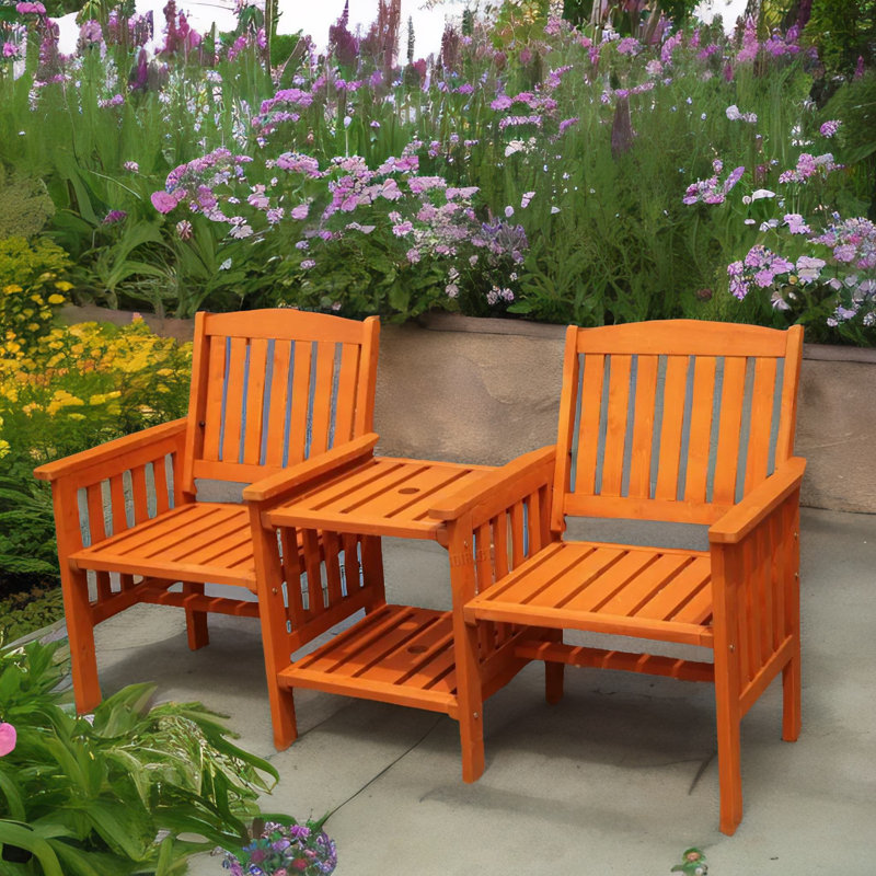 Solid Wood Outdoor Bench
