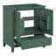 30" Bathroom Vanity without Sink, Base Only, Multi-functional Bathroom Cabinet with Doors and Drawer, Solid Frame and MDF Board, Dark Green