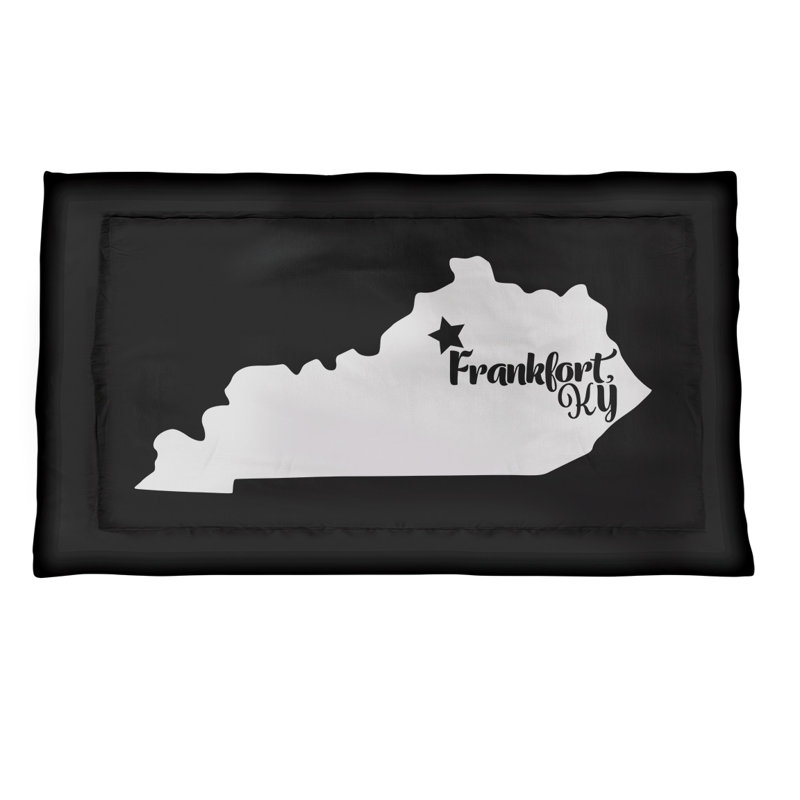 Frankfort Polyester Sham Set, King, Microfiber, Black
