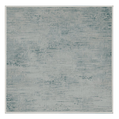 Machine Washable Abstract Green Area Rug