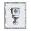 Giclée de toilette rétro de style chinois, signée lettrée et doublée-469992668-469992674